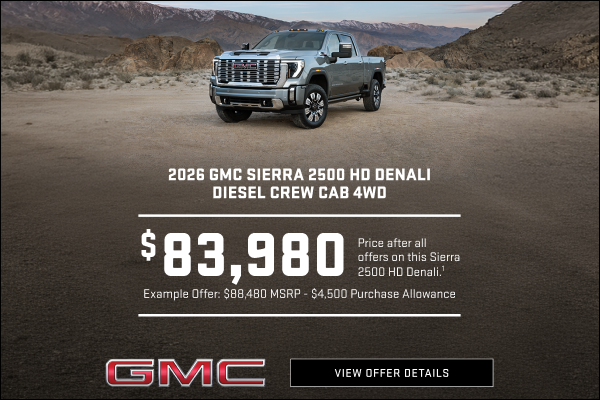 Example offer: 
$88,480 MSRP
$4,500 Purchase Allowance
$83,980 Price after all offers on this Sie...